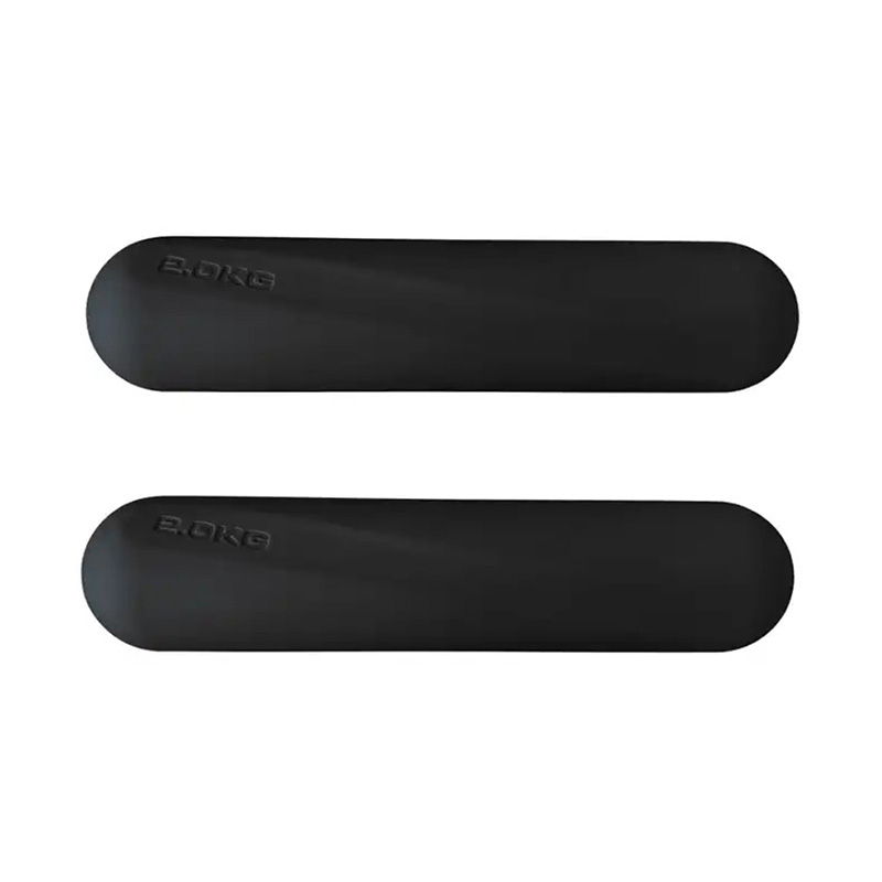 Combinazione di set di manubri in silicone di colore scuro