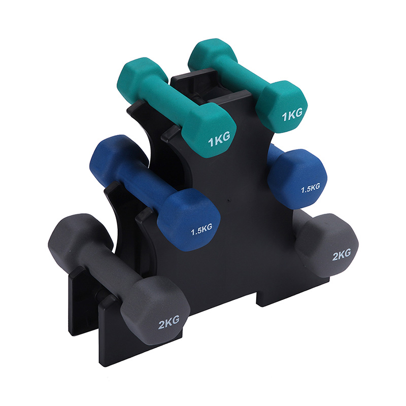Manubri esagonali rivestiti in gomma vinilica e neoprene